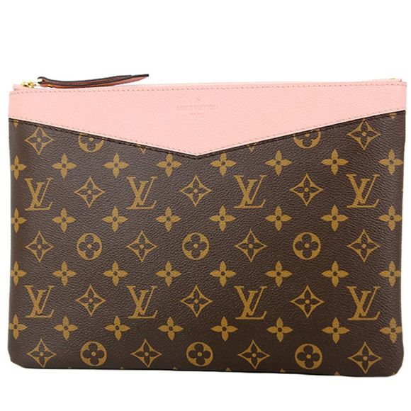Louis Vuitton Daily Pouch Accessory Case Monogram Calf Leather Handbag - Picture 1 of 7
